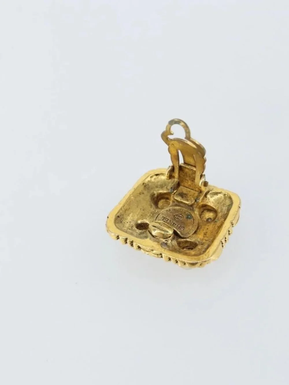CHANEL Earring metal Gold CC Auth ka1109 - Picture 11 of 11